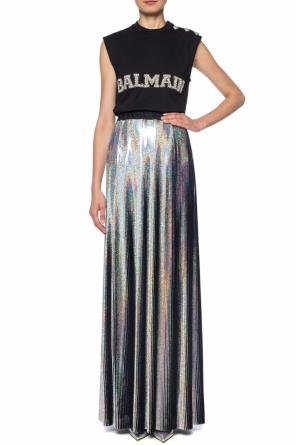 Top bez rękawów z logo, zdjęcie 2 Top bez rękawów z logo od Balmain